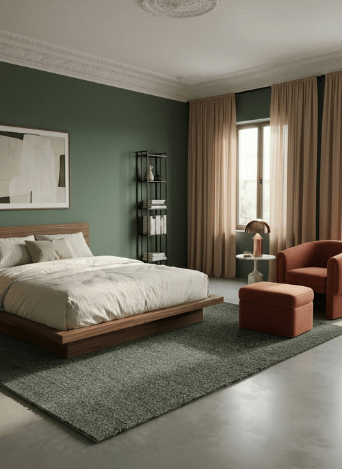 AFK Living vloerkleed Looma - natuurlijke stijl - groen - 200x290 cm