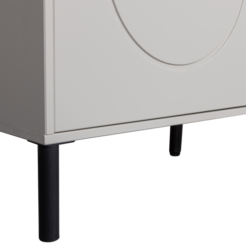 WOOOD garderobekast Xina - Grenen - Wolkengrijs - 202x110x58 - vtwonen shop