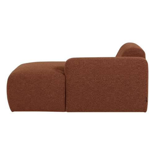 WOOOD chaise longue bank rechts Mojo Base - Bouclé - R.bruin - 74x112x162