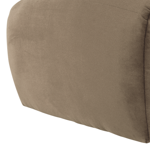 WOOOD poef Mojo Base - Velvet - Khaki - 45x84x64