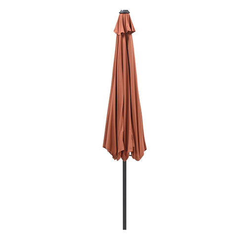 Lotus parasol - Ø300 cm - carbon black - koper - vtwonen shop