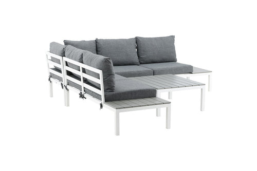 Nest outdoor Axel 2 delige tuin loungeset grijs - met zitkussens - vtwonen shop