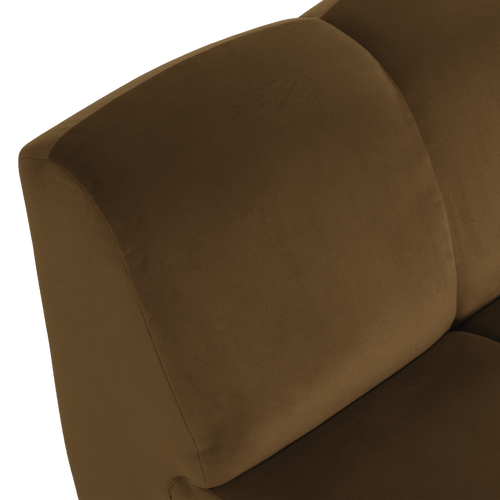 WOOOD 1-zits bank Mojo - Velvet - Honinggeel - 74x84x97