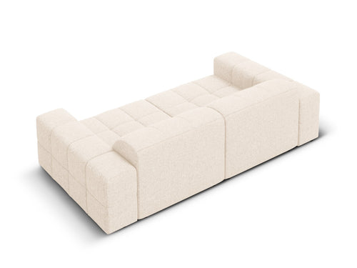 Cosmopolitan Design Bank Chicago 3-zits, chenille lichtbeige - 102x212x78cm