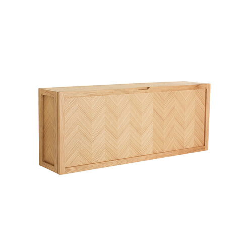 Hübsch schoenenkast Herringbone - mdf/eikenfineer/eikenhout - 100x25xh40cm