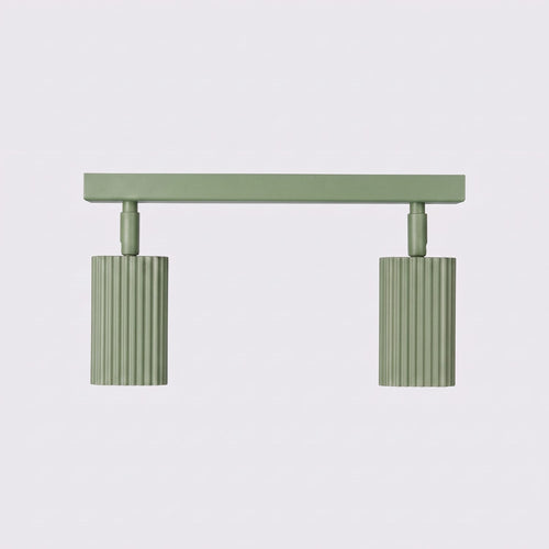 Sollux Lighting Plafondlamp RAYO 2 saliegroen - 30x6x16,5cm