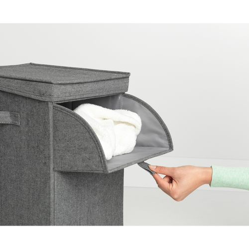 Brabantia Wasbox stapelbaar - 35L - pepper black - vtwonen shop