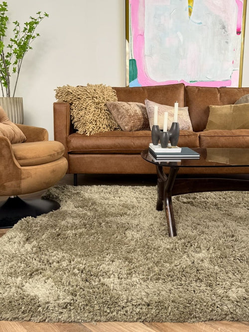 Interieur05 vloerkleed Pilo - hoogpolig - groen - 200 x 290 cm