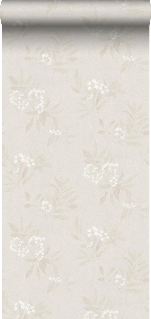 Borastapeter behang bloemen beige - 53 cm x 10.05 m - 660535 - vtwonen shop
