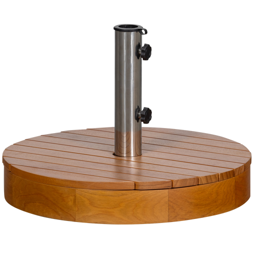 WOOOD parasolvoet Monica - Hout - Naturel - 37xØ49 cm - vtwonen shop