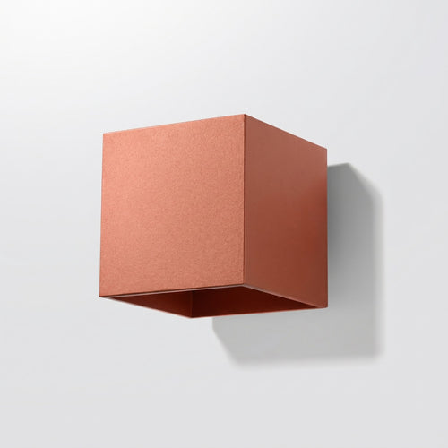 Sollux Lighting Wandlamp QUAD 1 rode oker - 10x12x10cm