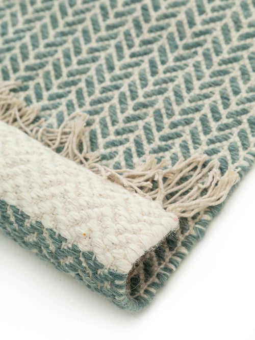benuta wollen loper Kim - mint - 70x200 cm