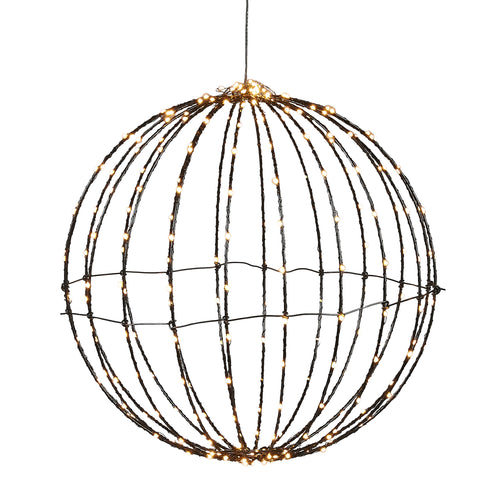 Luca Lighting Kerstverlichting Bal met Warm Witte LED Lampjes - Ø40 cm - Zwart - vtwonen shop