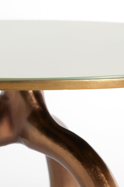 Light & Living salontafel MELLO - Ø76x40cm - bruin