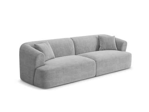 Cosmopolitan Design Modulaire bank Campi 4-zits, ribfluwelen geld - 90x255x70cm