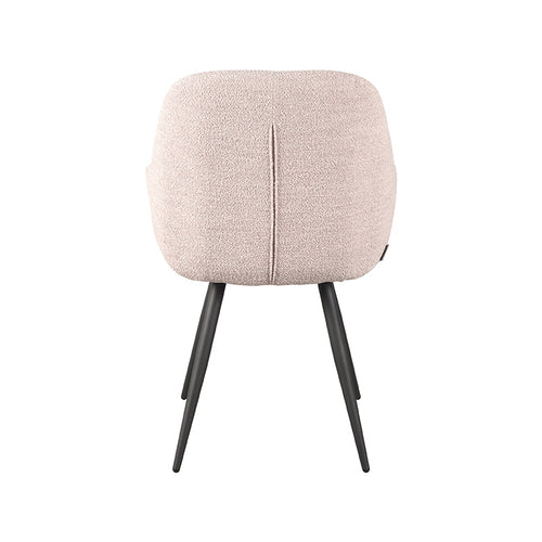 LABEL51 Eetkamerstoel Fender - Naturel Bouclé - Set van 2