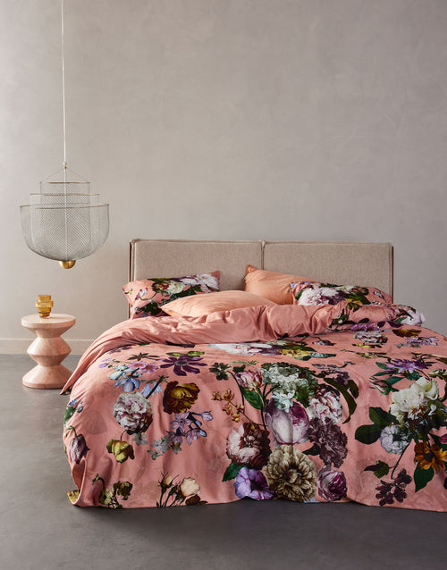 Essenza Fleur dekbedovertrek - Lits-Jumeaux XL – 260x200/220 cm - Evening rose