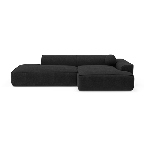 Sia Home - Hoekbank rechts ANIA - Geweven stof - Antraciet grijs - 260cm - vtwonen shop