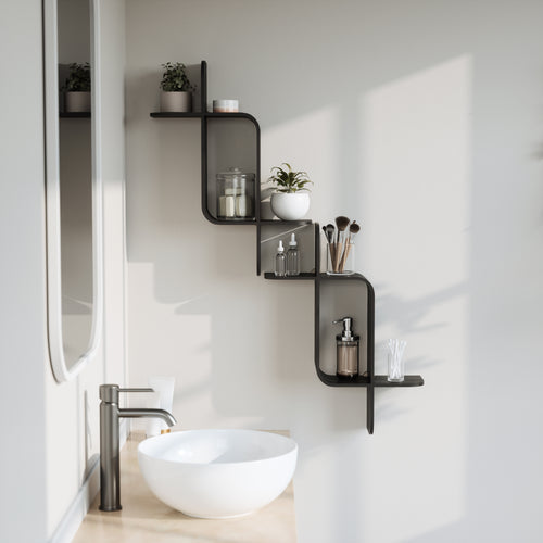 Umbra wandplank Montage - 64 x 48 x 16 cm - Zwart