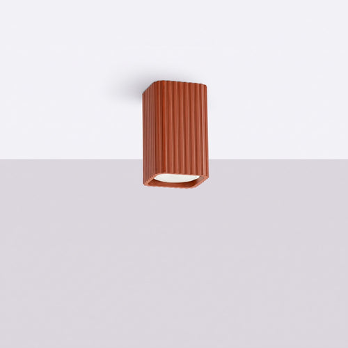 Sollux Lighting Plafondlamp RAYO 10 rode oker - 6x6x10cm