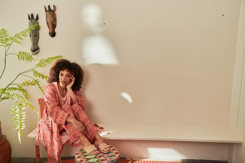 Pip Studio - Tilly Pyjama Shirt - Dames - Mojo - Roze - XXL - vtwonen shop