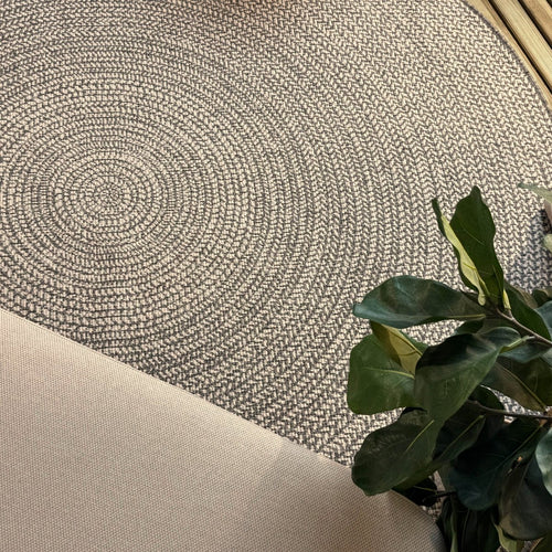 Rond buitenkleed Solid grijs - Interieur05 - 200 x 200 cm - vtwonen shop