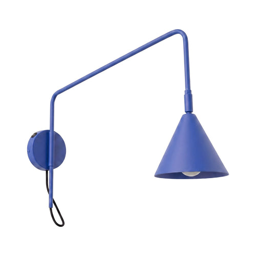 Sollux Lighting Wandlamp NOX 1 ultramarijn met schakelaar - 14x61x30cm