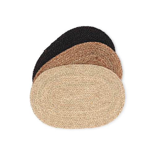 Salt & Pepper - Placemat 45x30cm ovaal maisblad beige TableTop - Set van 4