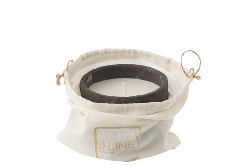 J-Line buitenkaars Rond - donkergrijs - small - 16U