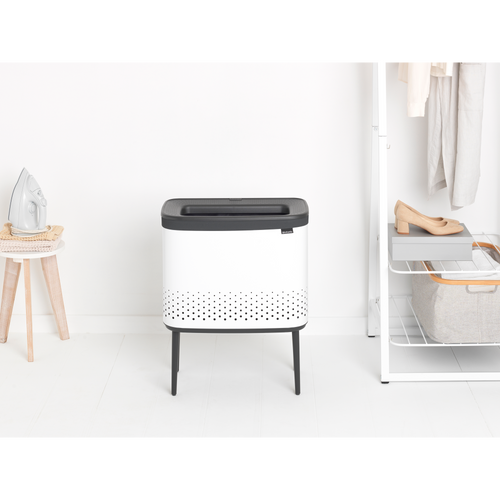 Brabantia Bo Wasbox, 60 liter, kunststof deksel - White