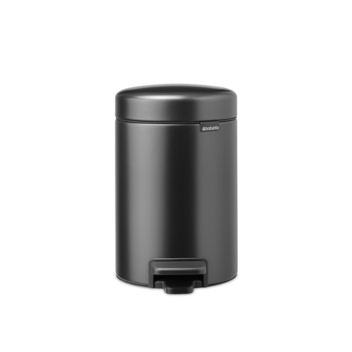 Brabantia NewIcon Pedaalemmer, 3 liter, kunststof binnenemmer - Confident Grey
