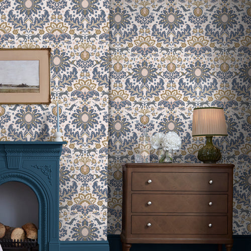 Joules Vliesbehang - Animal Damask