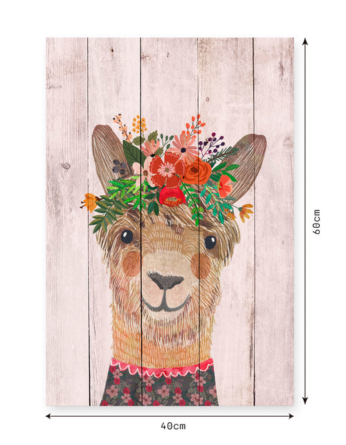 Really Nice Things - Paneel - 60x40 cm - Floral Llama - vtwonen shop