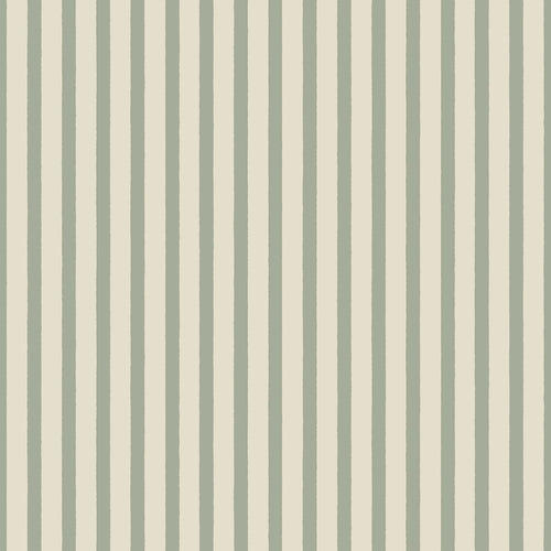 Sanders & Sanders behang geschilderde strepen vergrijsd groen - 50 x 900 cm - 935403