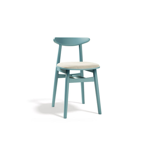 Set van 2 stoelen Bony flueel lichtbeige - 47x42x80cm