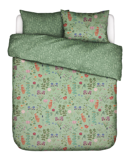 Essenza Marigold dekbedovertrek - Lits-Jumeaux XL – 260x200/220 cm - Quiet green