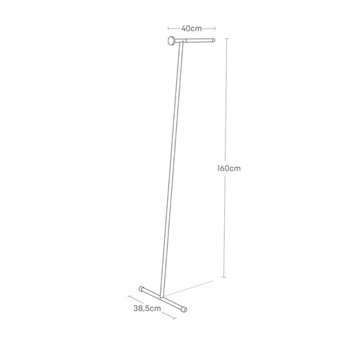 Yamazaki Leunend Stoomreiniger Kledingrek - Tower - Zwart - vtwonen shop