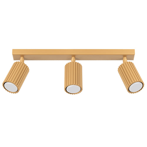 Sollux Lighting Plafondlamp KARBON 3L goud - 45x6,5x16,5cm