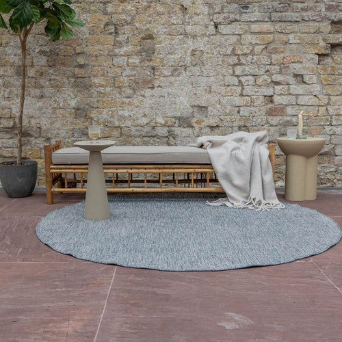Eva Interior Buitenkleed Dahl Rond - Grijs - Dubbelzijdig - 240 x 240 cm - vtwonen shop