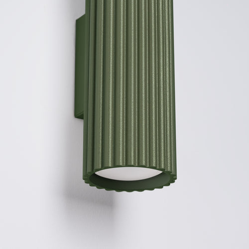 Sollux Lighting Wandlamp KARBON 30 olijfgroen - 6,5x8,5x30cm