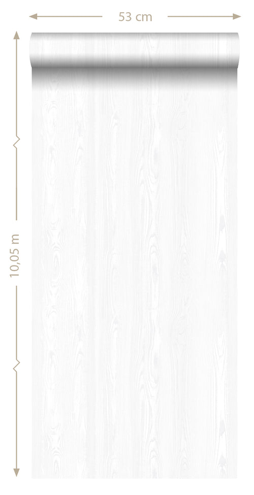 ESTAhome behang vintage sloophout planken wit - 53 cm x 10.05 m - 138927