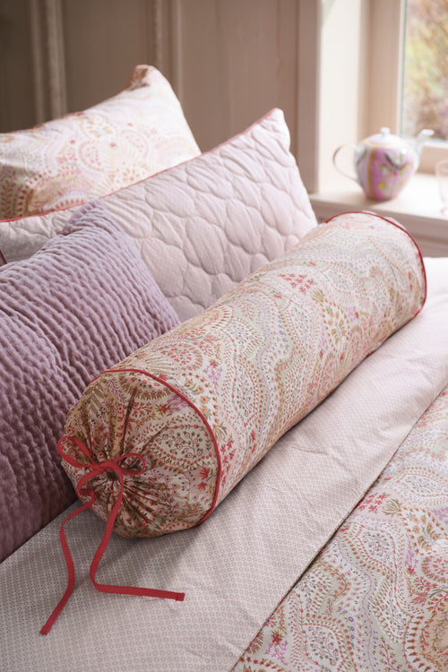 Pip Studio  moon flower roll cushion - 22 x 70 cm - Licht roze