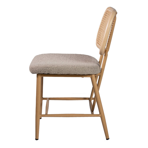 Giga Meubel Eetkamerstoel Nienke - Taupe Stof - Zithoogte 49cm - Set van 2 - vtwonen shop