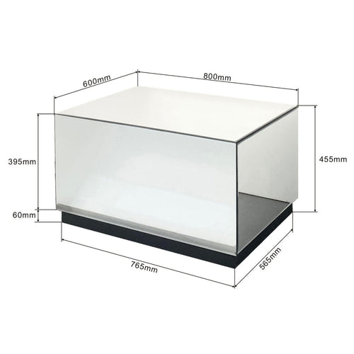Kare Design Salontafel met lades Luxury 80x60cm zilver - vtwonen shop