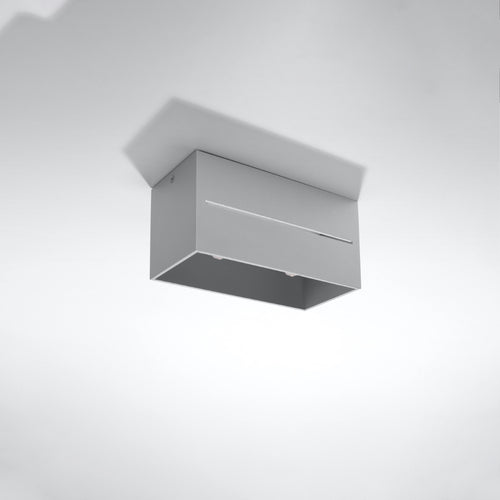 Sollux Lighting Plafondlamp LOBO 2 grijs - 20x10x10cm