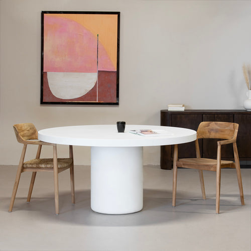 Giga Meubel Eettafel Eden - Rond - Eco Composiet - 120cm - vtwonen shop