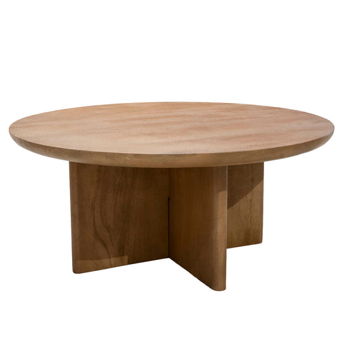 DÉJA Living Salontafel Helsinki - Naturel Hout - 80x80x35cm