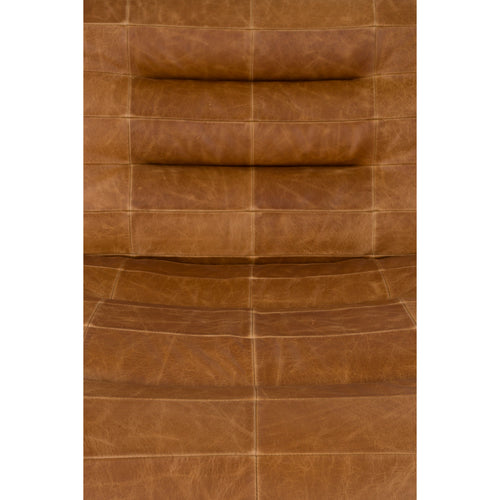 Dutchbone Wyatt Fauteuil Leer Cognac Bruin - vtwonen shop