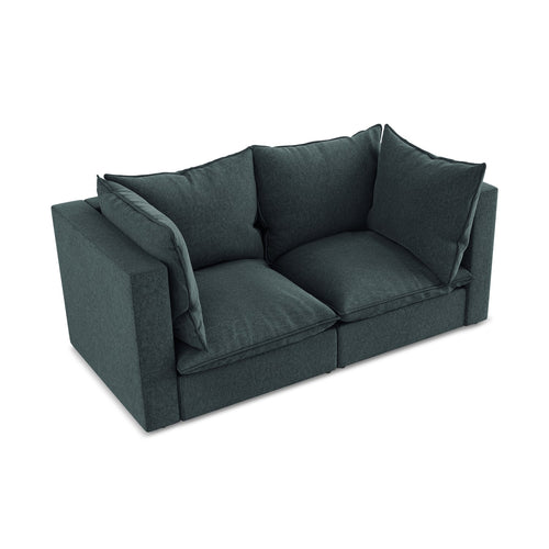 LaMiaSofa Tweezits modulaire bank Ravenna - velours - marien - 180x90x77