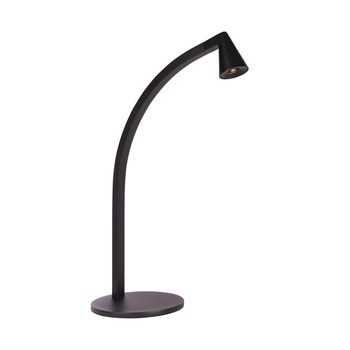 Atmooz tafellamp Bijoux - zwart - Ø 16 x H 46 cm - geïntegreerde led